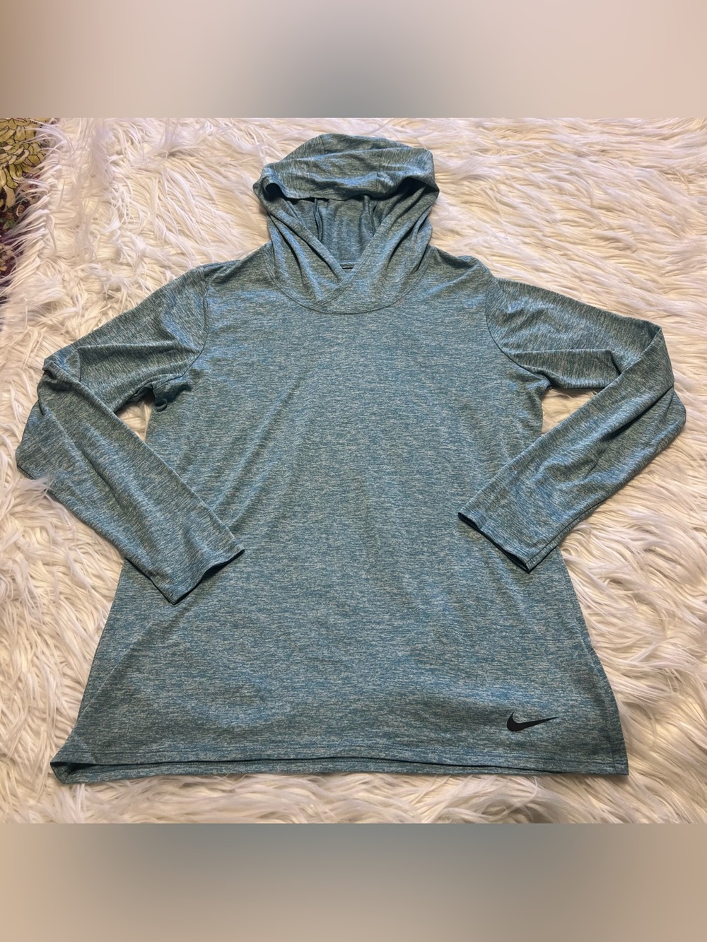 Nike Heathered Seafoam Green Dri-FIT Hoodie Top